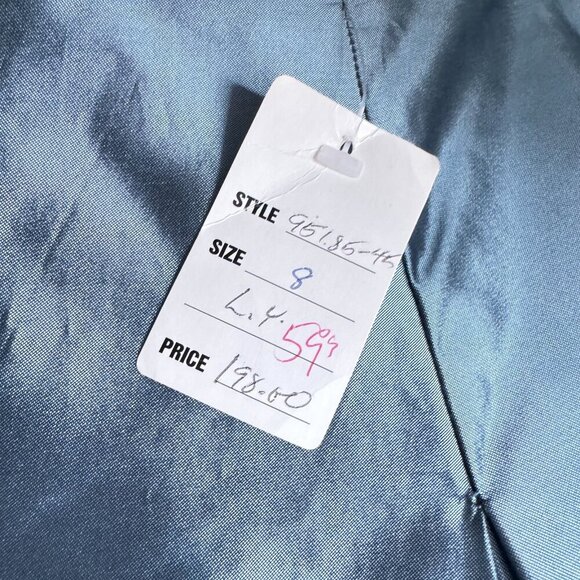 Vintage Scott McClintock Iridescent Blue Maxi Prom Skirt NEW 8/Small - Picture 6 of 7